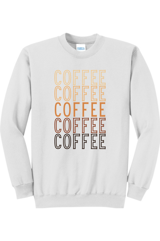 Coffee Coffee Coffee Crewneck Sweatshirt